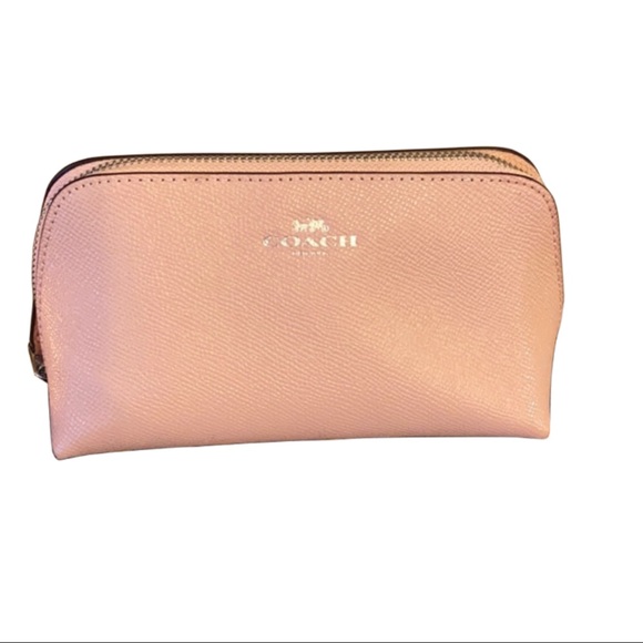 Coach Blush Triangular Shaped Leather Bag - Picture 1 of 11